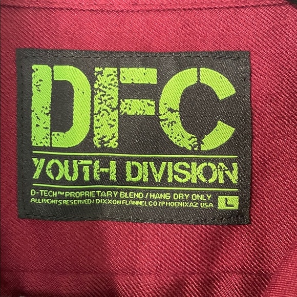 DIXXON Flannel Co Like New Pearl Snap Button Down Long Sleeve Maroon Size Large - Picture 3 of 9